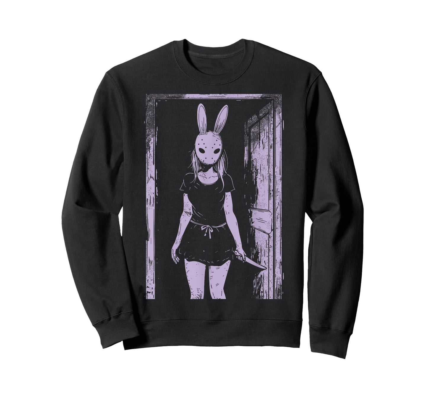 Horror Girl Bunny Mask Slasher Rabbit Pastel Goth Creepy T-Shirt
