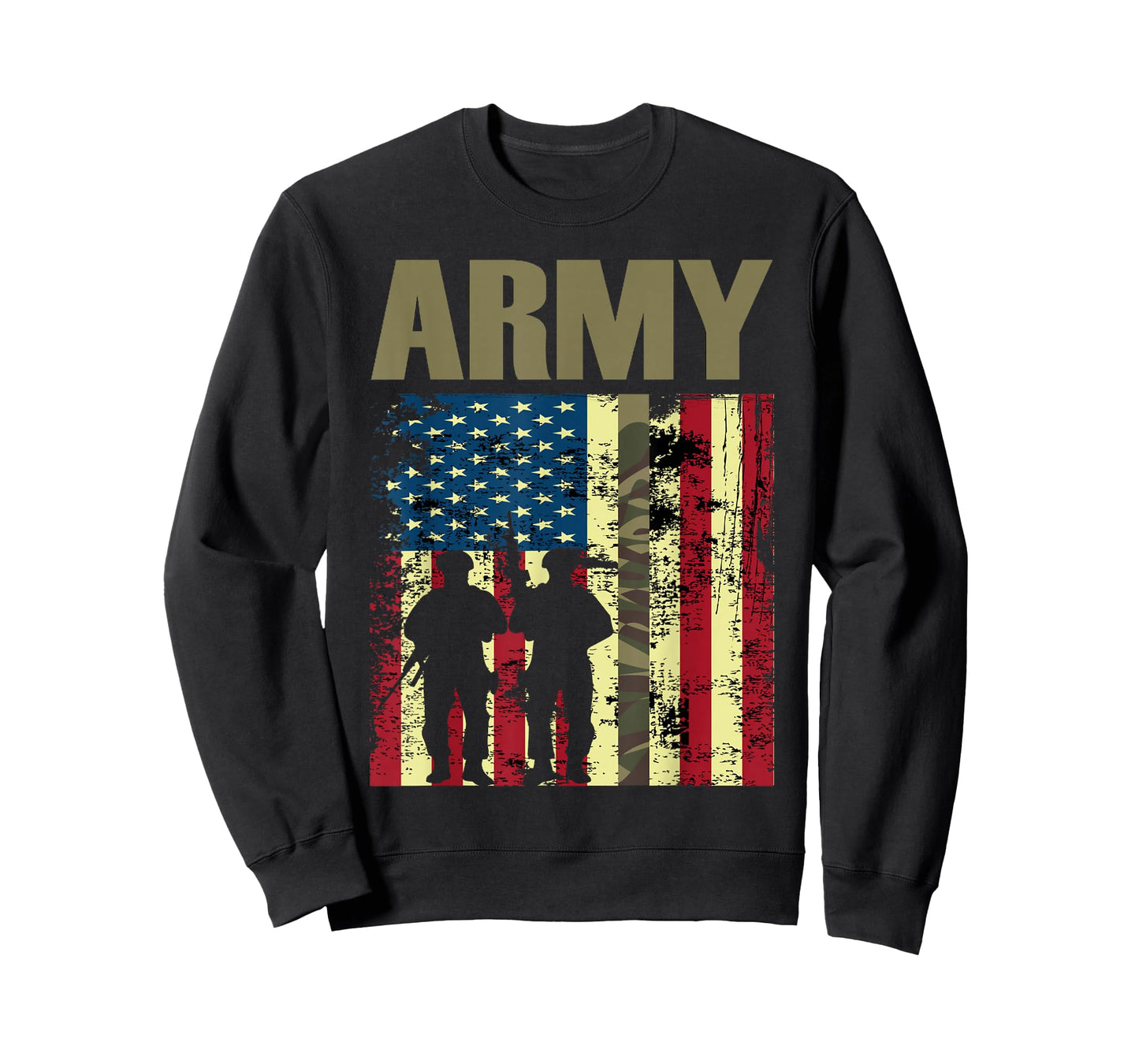 American Flag Camo Us Army 4th of July USA Military Merica T-Shirt