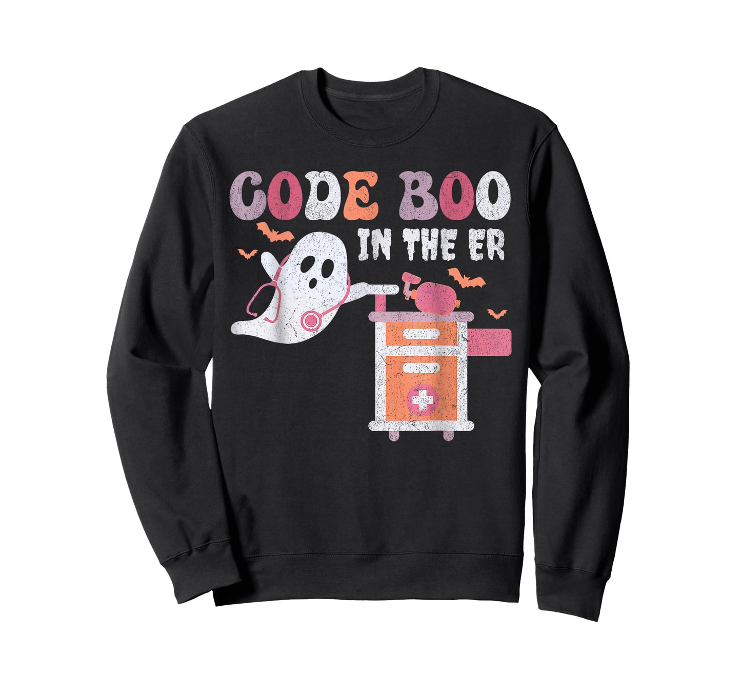 Ghost Code Boo In The ER Respiratory Therapist Halloween T-Shirt