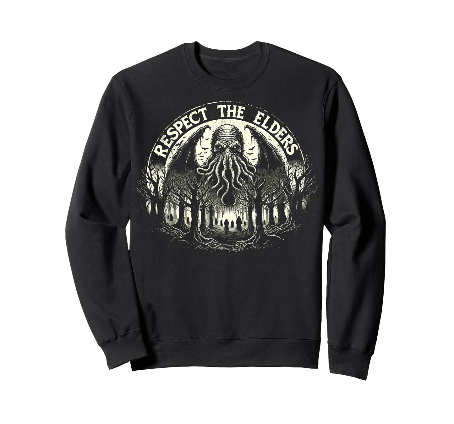 Cthulhu Respect The Elders, Vintage Cosmic Horror T-Shirt