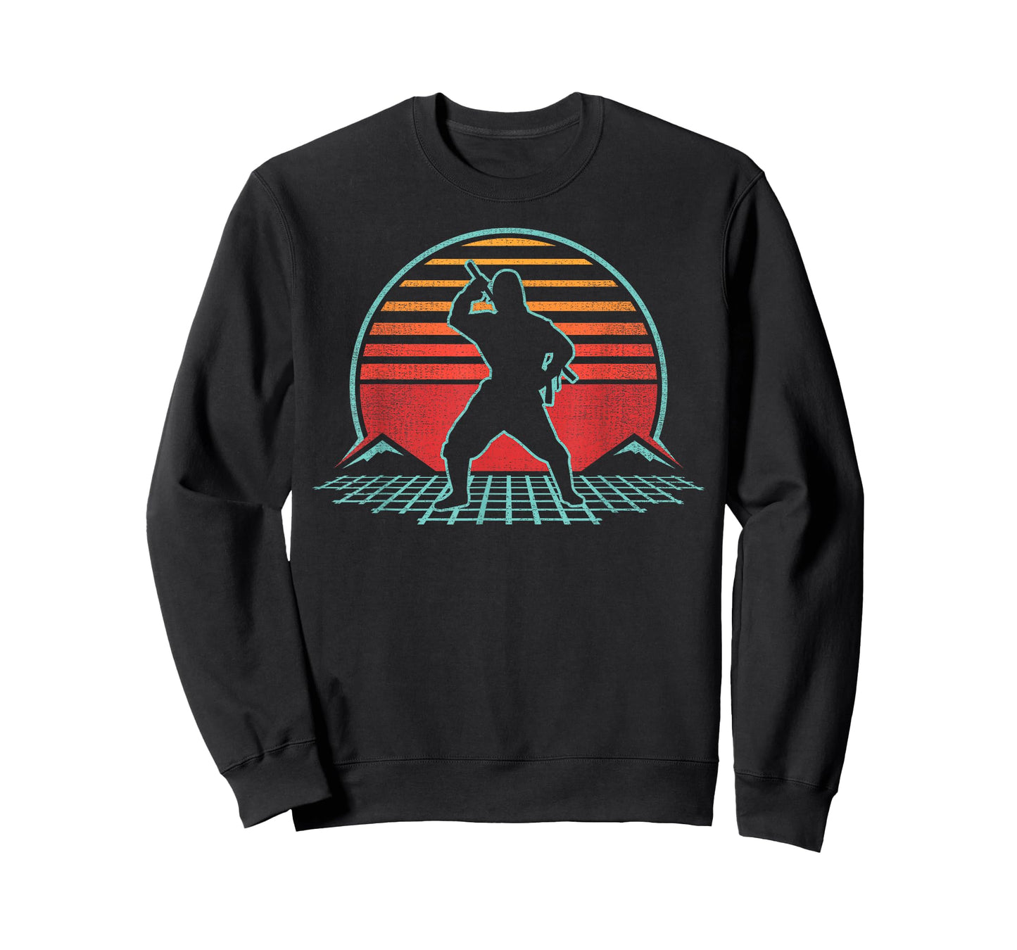 Ninja Shinobi Ninjutsu Warrior Retro Vintage 80s Style Gift T-Shirt