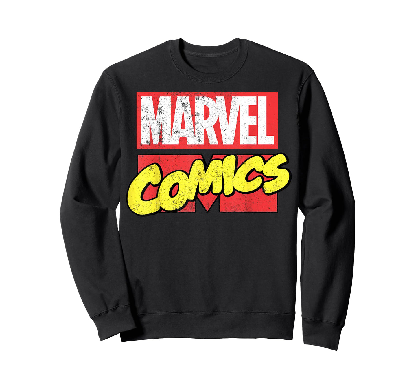 Marvel Comics Classic Distressed Red & Yellow Title Logo T-Shirt