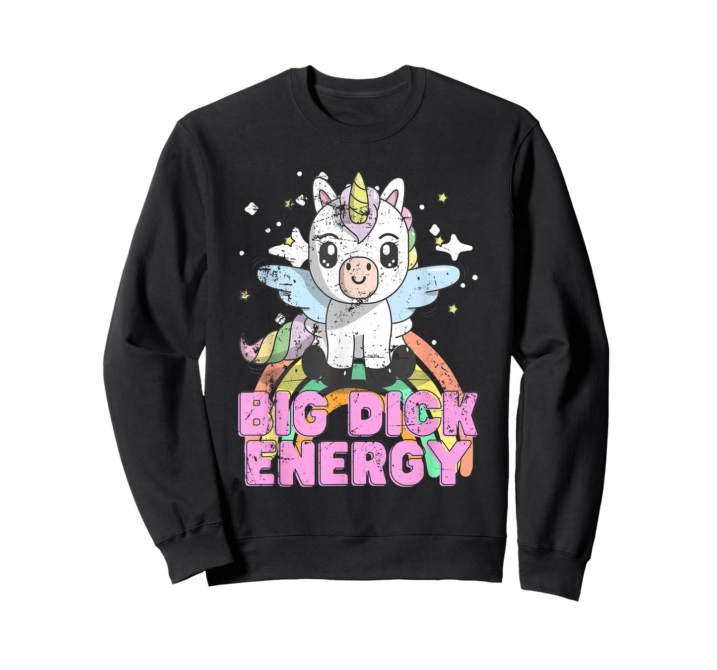 Funny Ironic Cool Unicorn Big Dick Energy Festival Anime T-Shirt