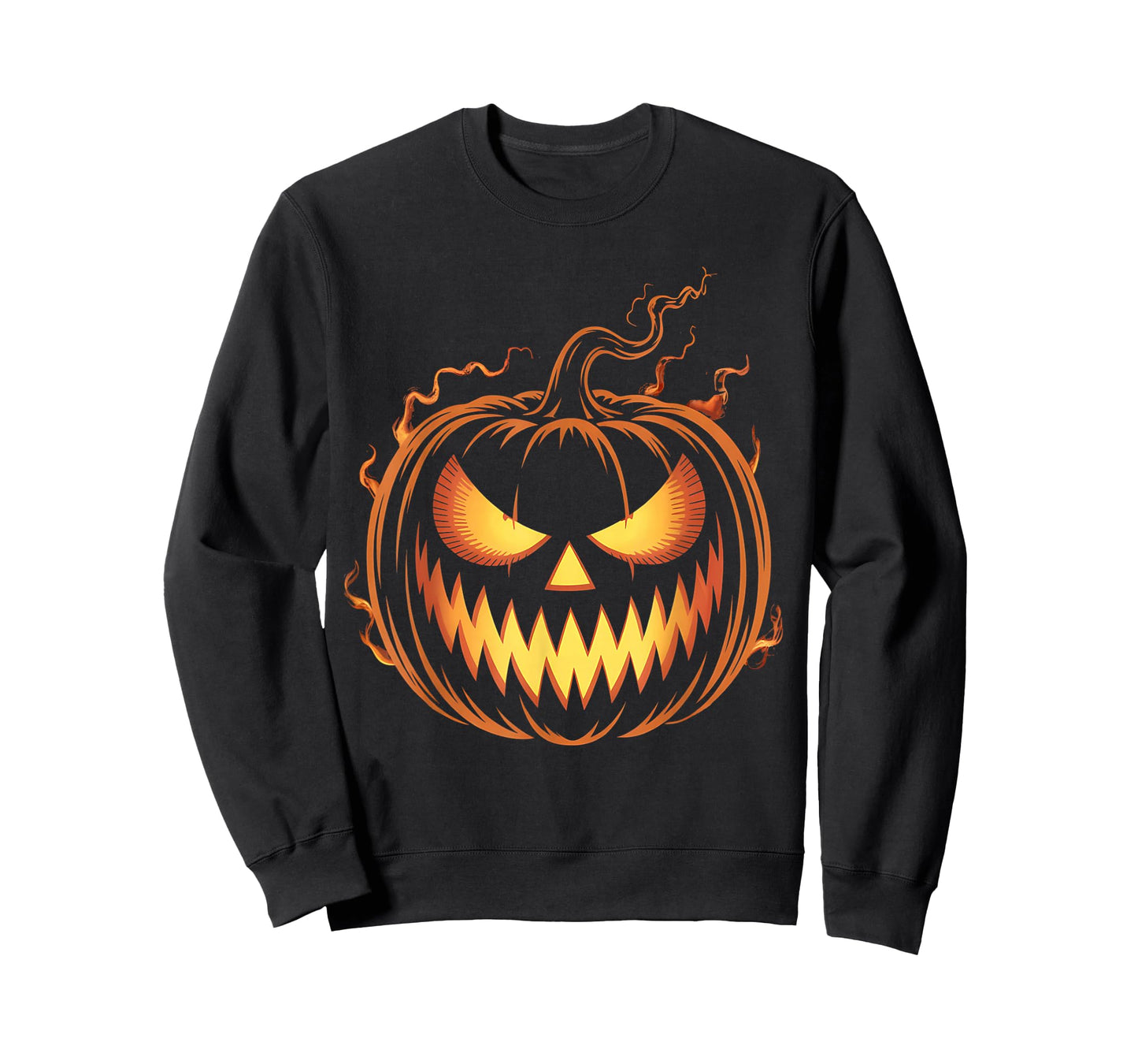 Scary Carved Pumpkin Face Jack O Lantern Halloween Costume T-Shirt