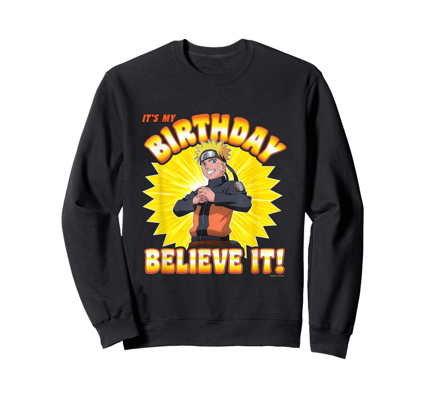 Naruto Shippuden Birthday Believe It Anime T-Shirt