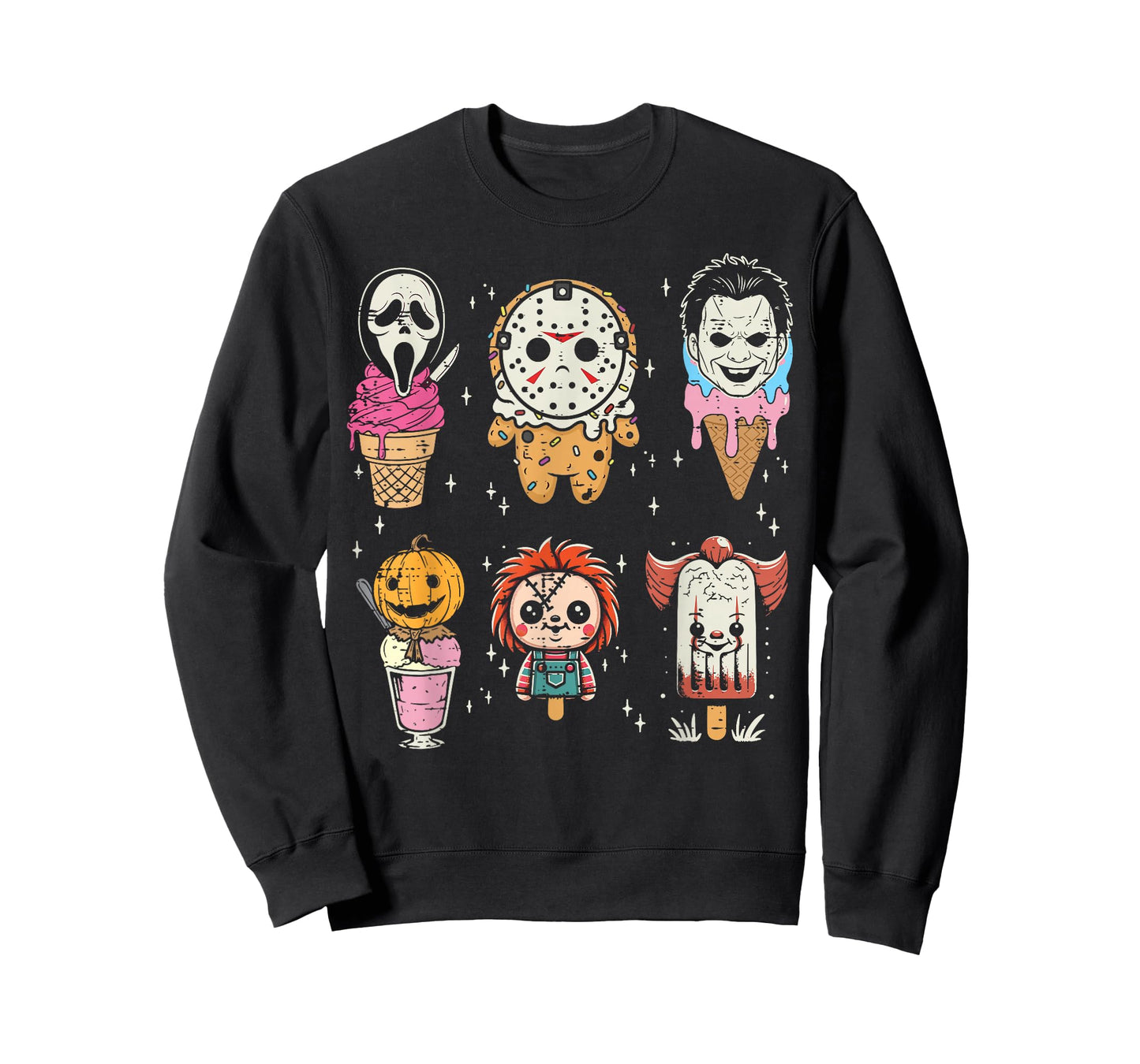 Halloween Desserts Ice Cream Cute Costume Kids Men Women T-Shirt