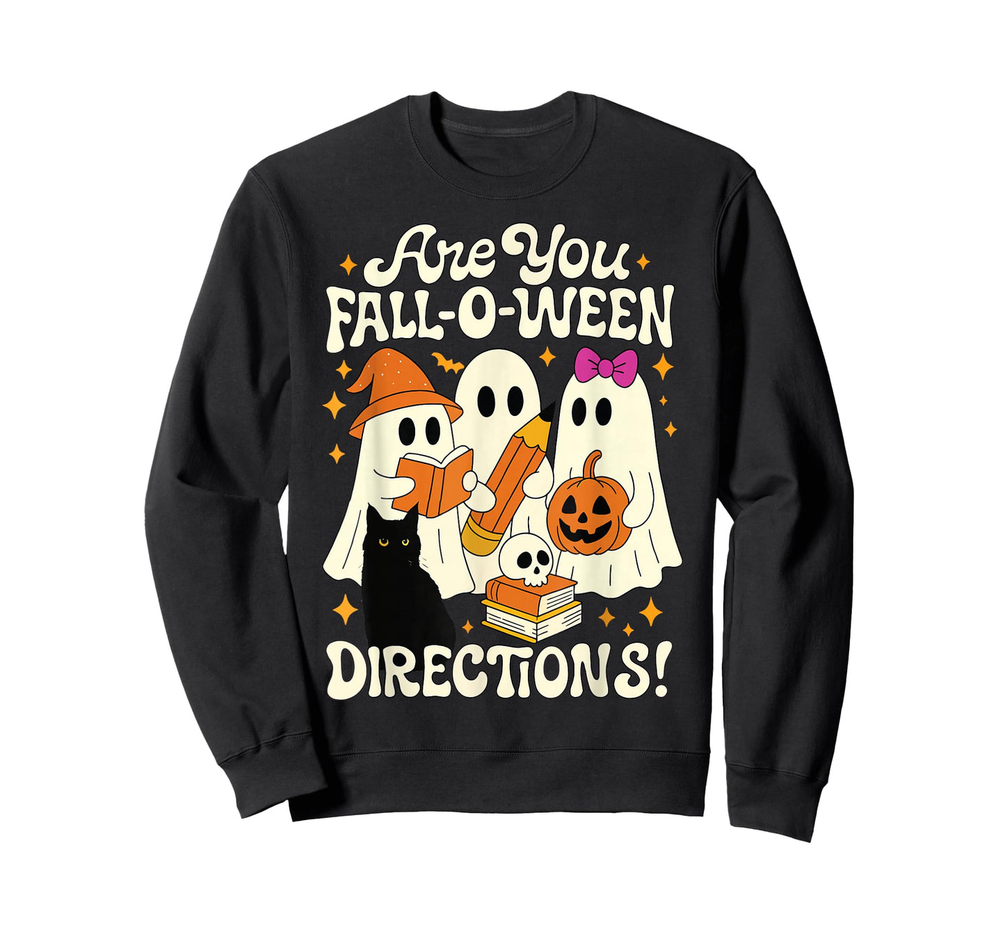 Halloween Funny are You Fall O Ween Directions Teacher Ghost T-Shirt