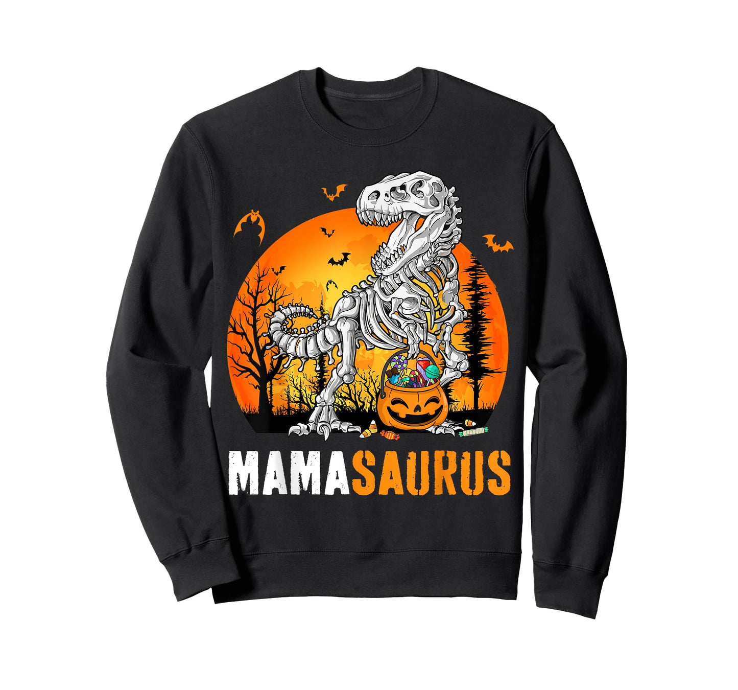 Mamasaurus Dinosaur Skeleton Halloween Mama Saurus T-Shirt