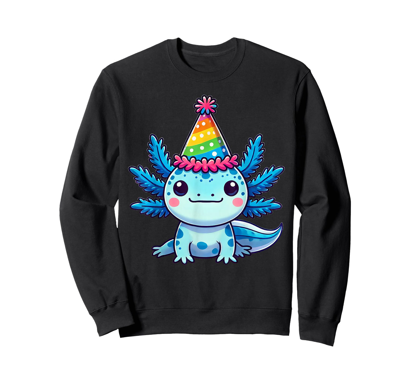 Anime Kawaii Axolotl Birthday Party Hat T-Shirt