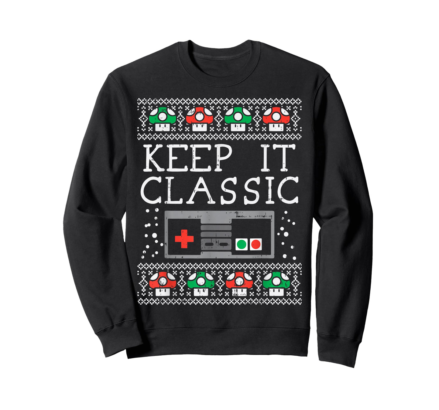 Keep It Classic Video Game Retro Ugly Christmas Gamer PJ T-Shirt