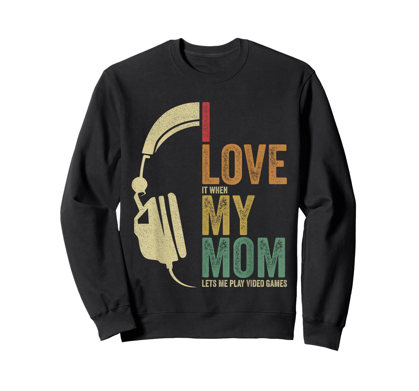 Kids Gaming I Love My Mom Video Games Boy Gaming T-Shirt