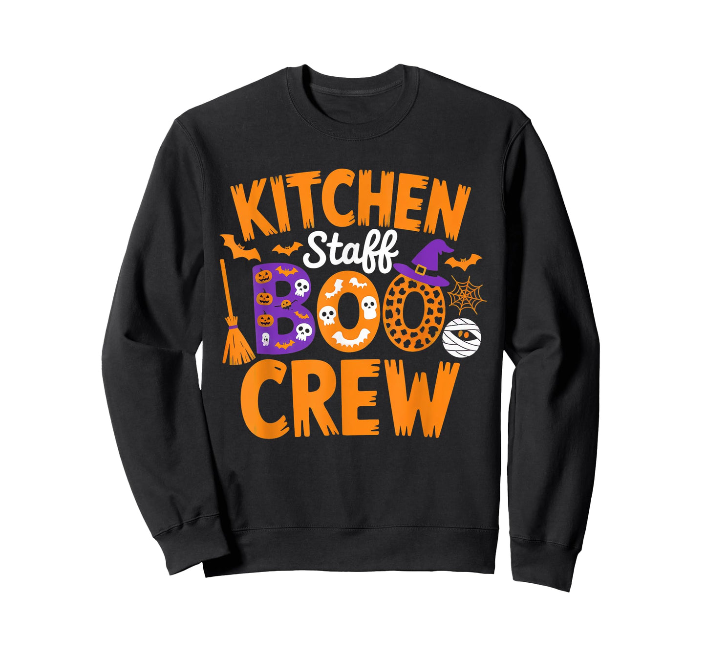 Kitchen Staff Boo Crew Funny Halloween Matching Man Woman T-Shirt