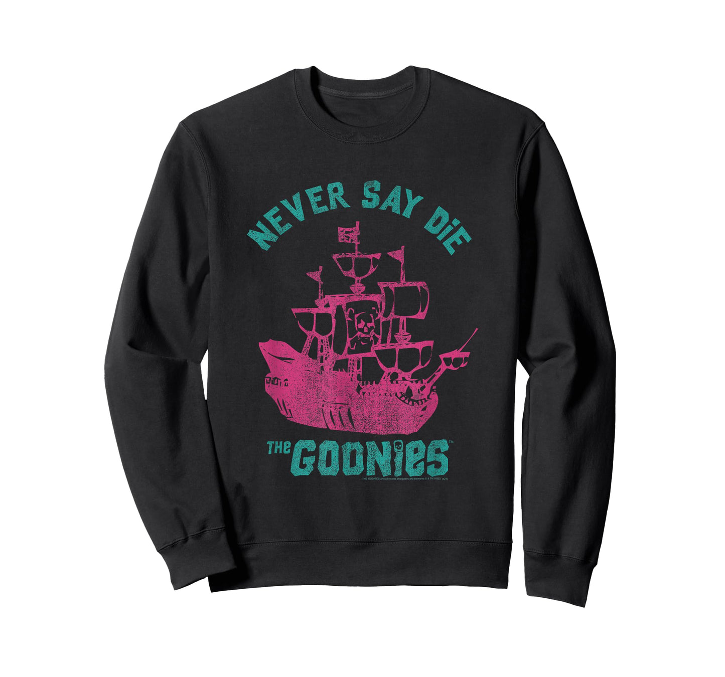 The Goonies Pastel Pirate Ship and Logo Movie T-Shirt
