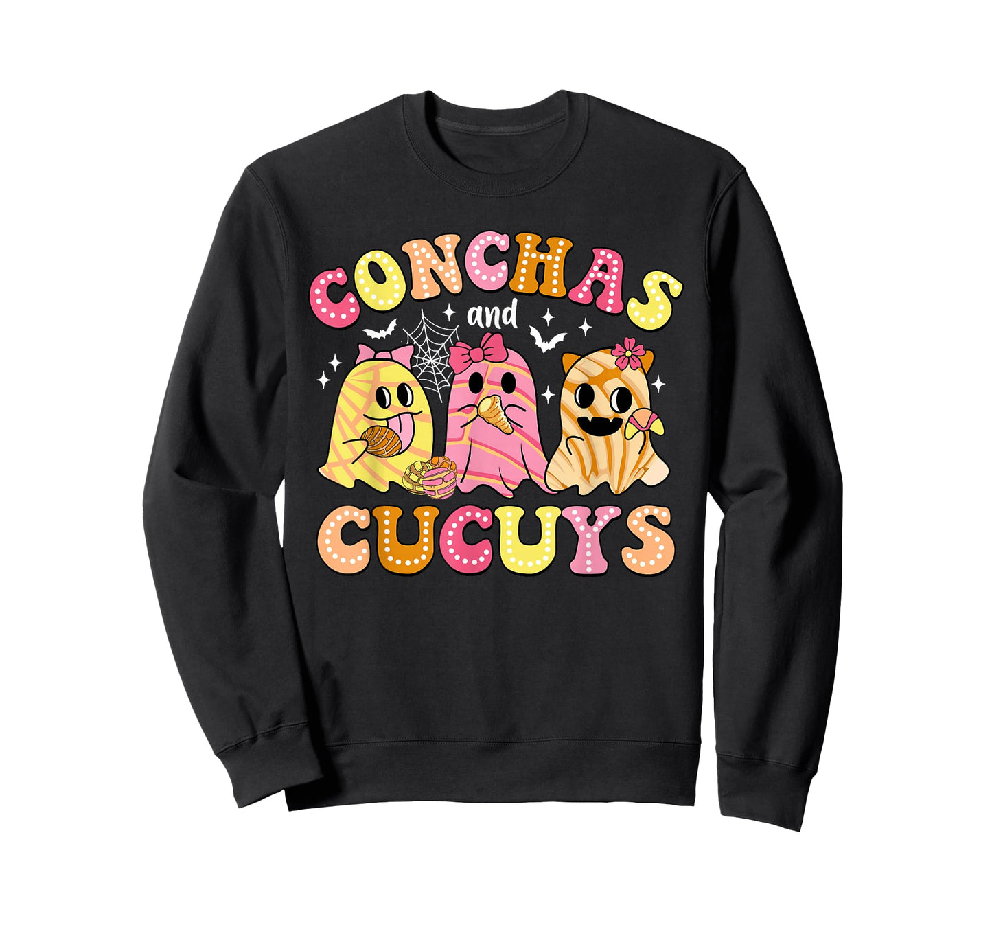 Conchas And Cucuys Ghost Mexican Spanish Halloween T-Shirt