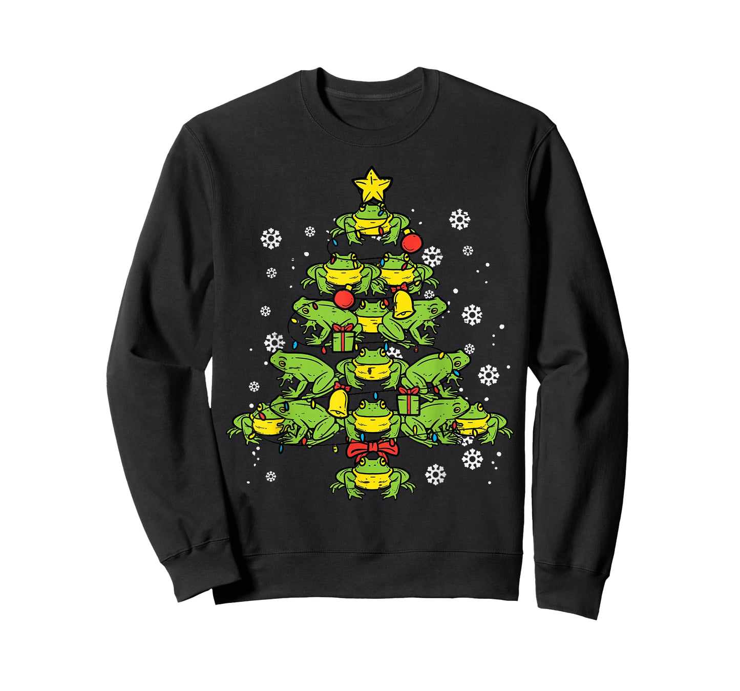 Frogs Christmas Tree Animal Xmas Women Men Kids T-Shirt