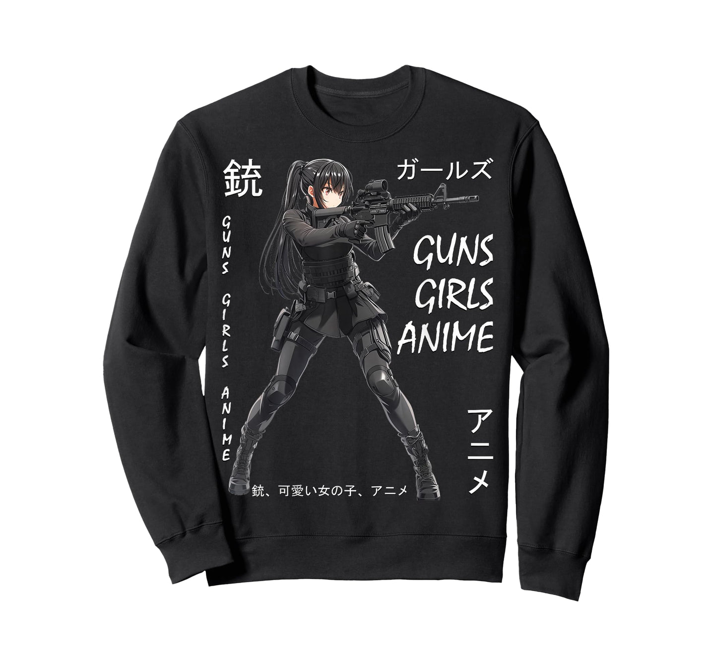 Dinosaurus Rekx Anime Waifu Graphic T-Shirt, Small, Black
