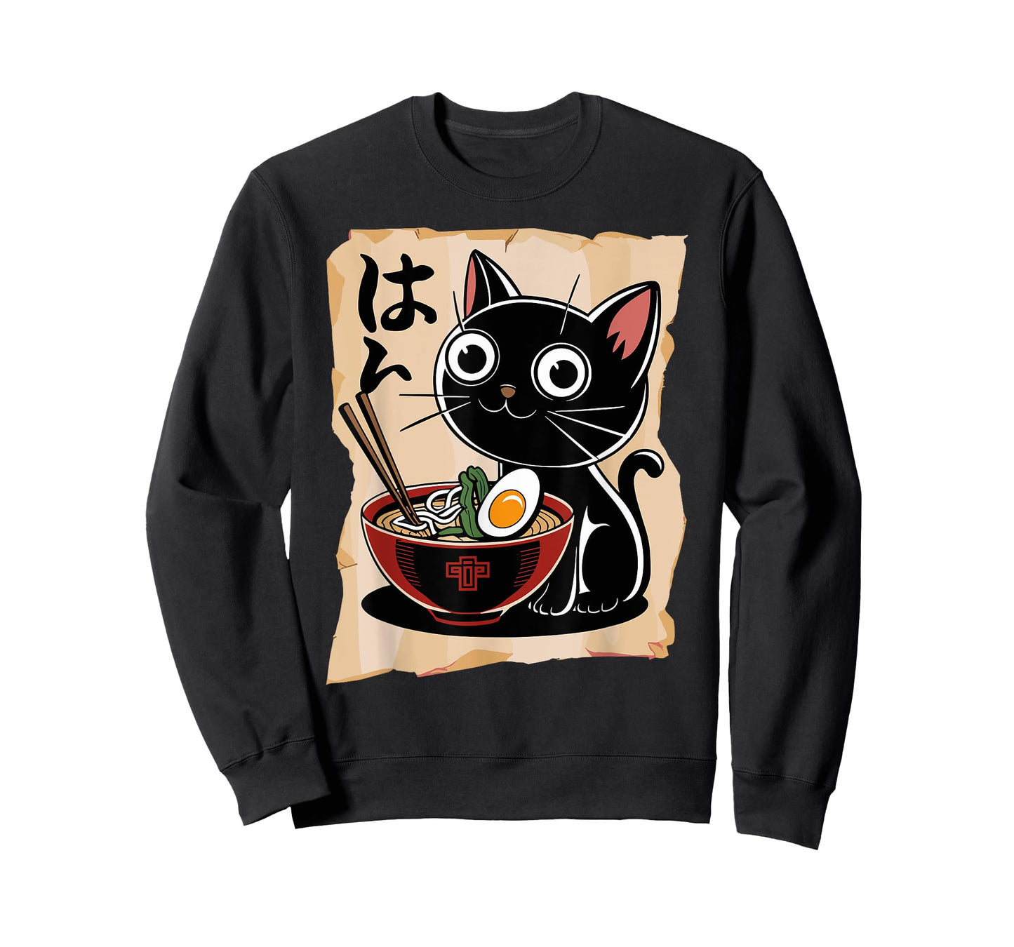 Funny Cat Ramen Noodle Japanese Kawaii Anime Otaku Style T-Shirt