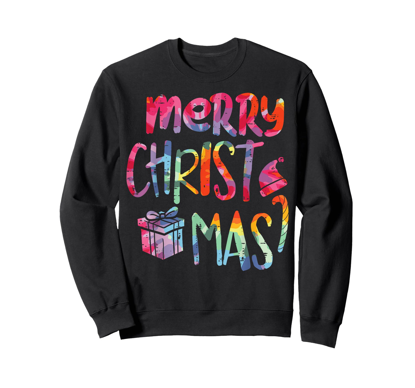 Merry Christmas Tie-Dye Xmas Holiday Men Women Kids Girl Boy T-Shirt