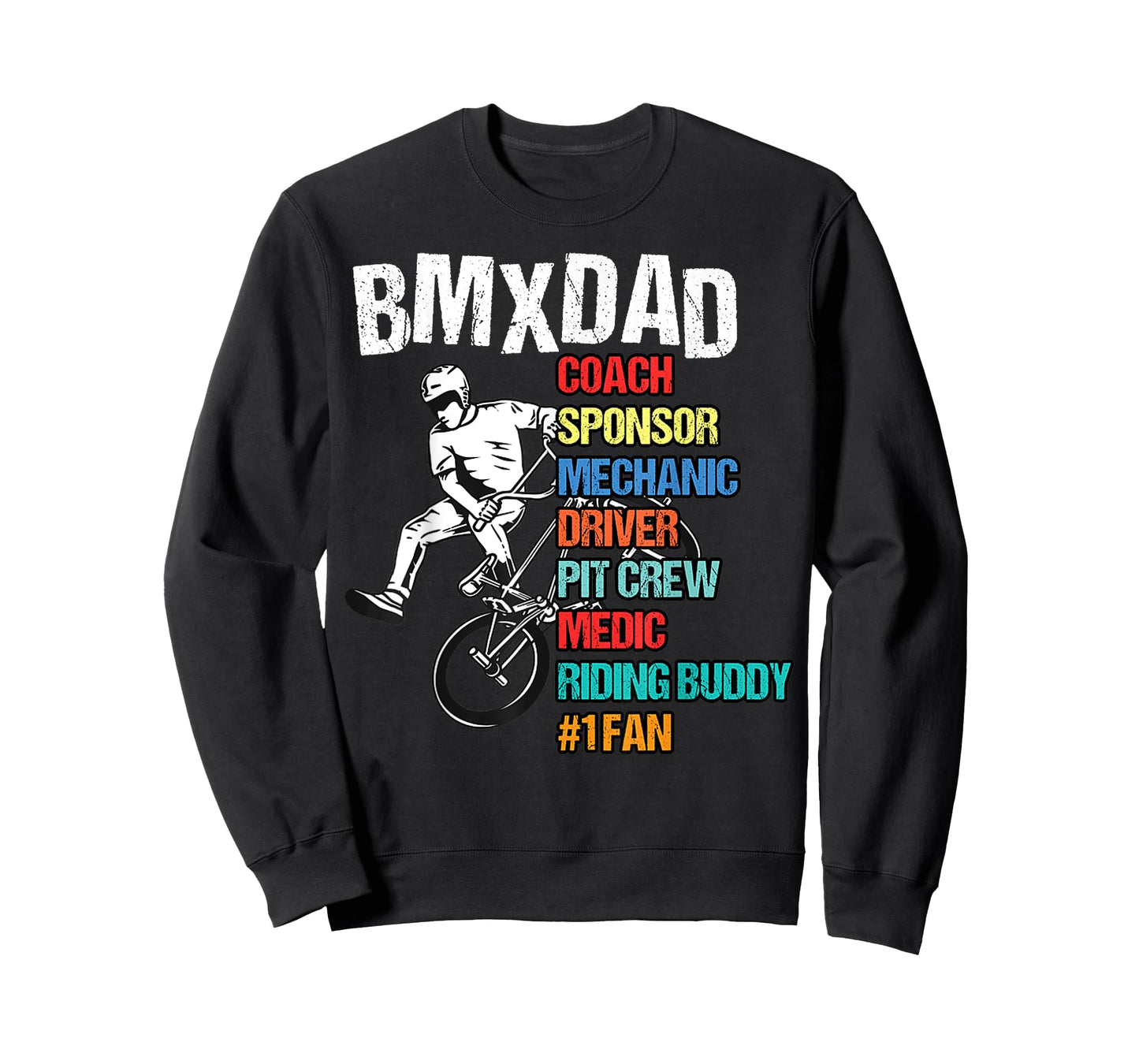 Vintage Bmx Dad Father Extreme Sport Stunt Bicycle Gift T-Shirt
