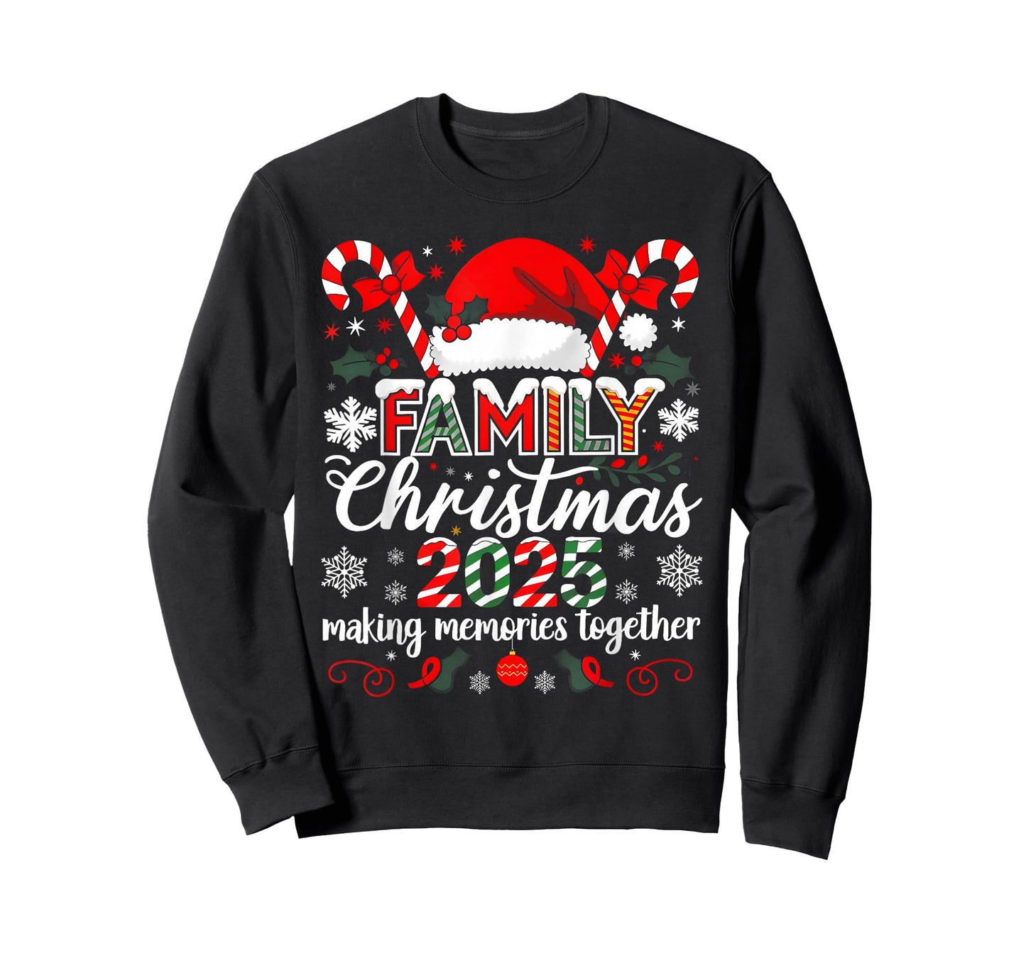 Family Christmas 2025 Making Memories Together Santa Candy T-Shirt