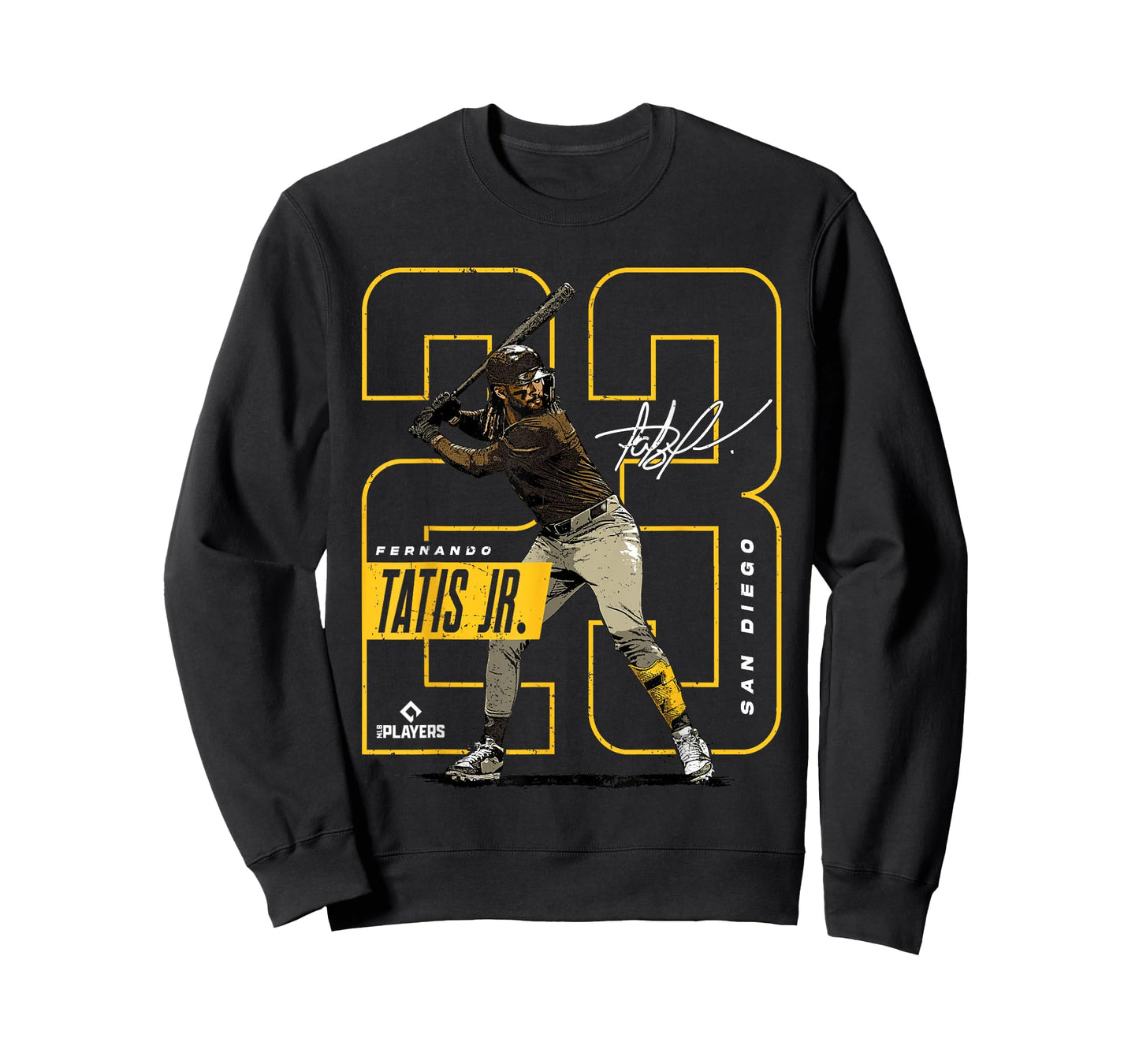 License Champs Fernando Tatis Jr | San Diego MLB Player League | MLBTAT4037 T-Shirt, Small, Brown