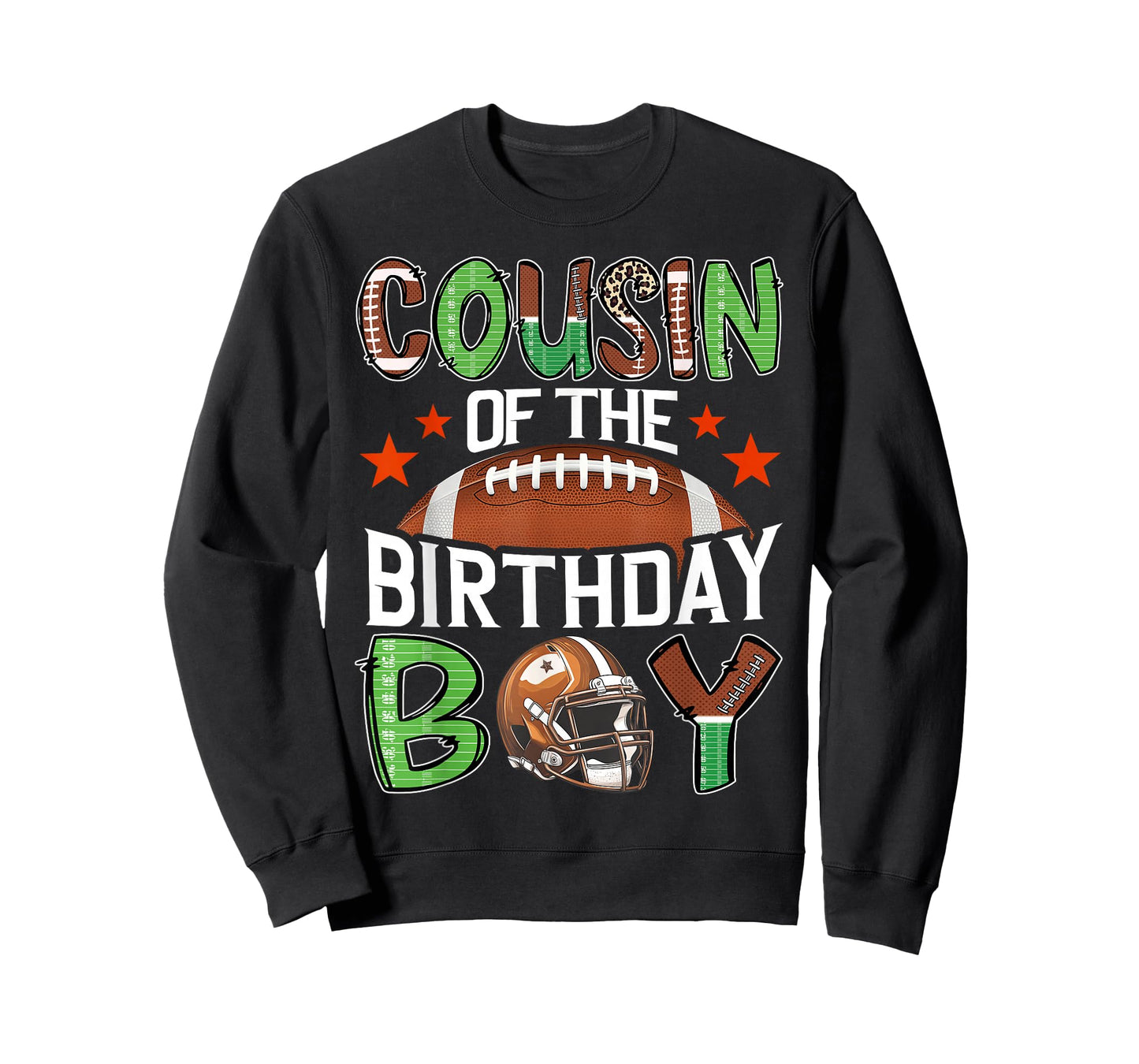 Cousin Of The Birthday Boy Game Day Football T-Shirt