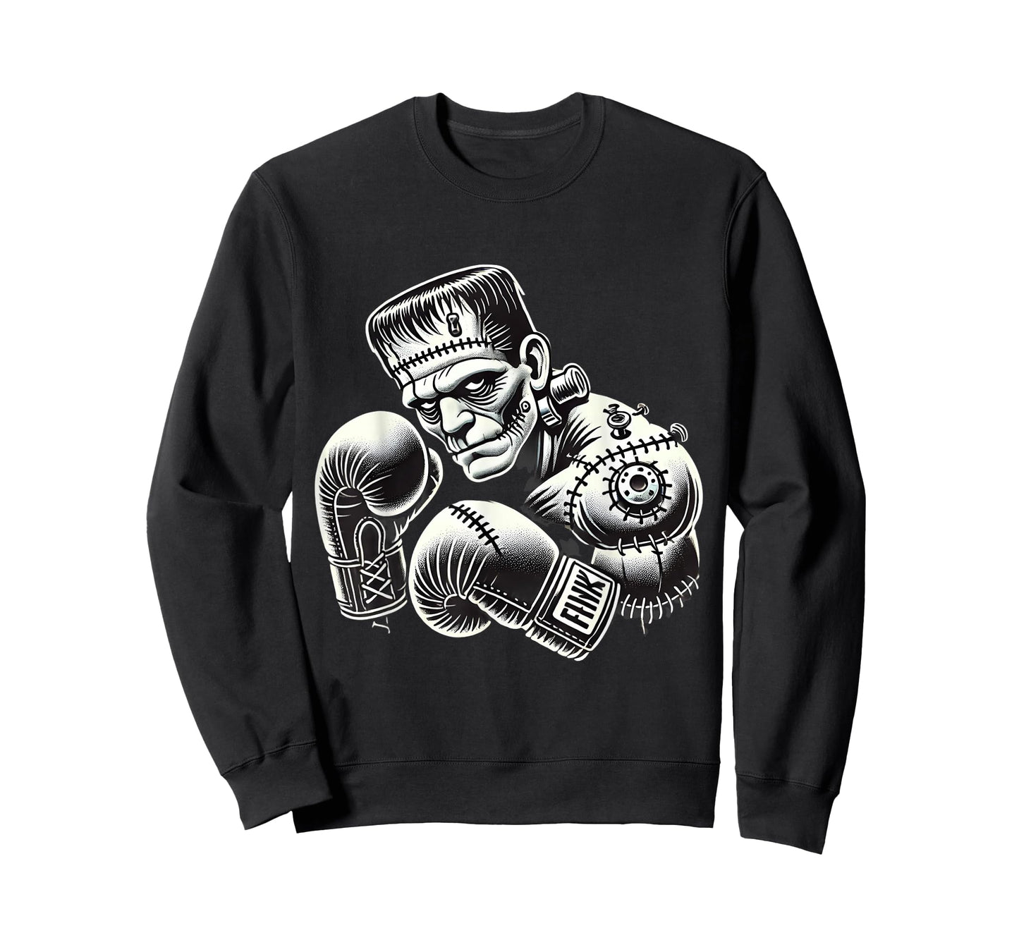 Frankenstein Boxer Funny Halloween Costume Sports Box Boxing T-Shirt