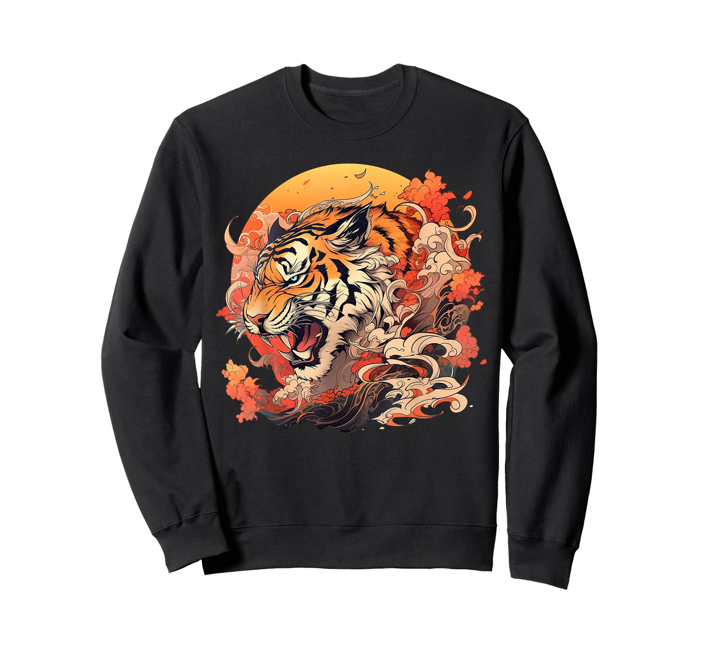 Asian Inspired Vintage Style 80s Retro Japanese Tiger T-Shirt