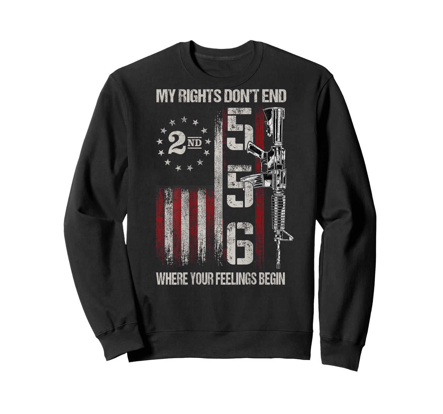 2nd Amendment Feelings America USA Patriotic Funny On Back T-Shirt