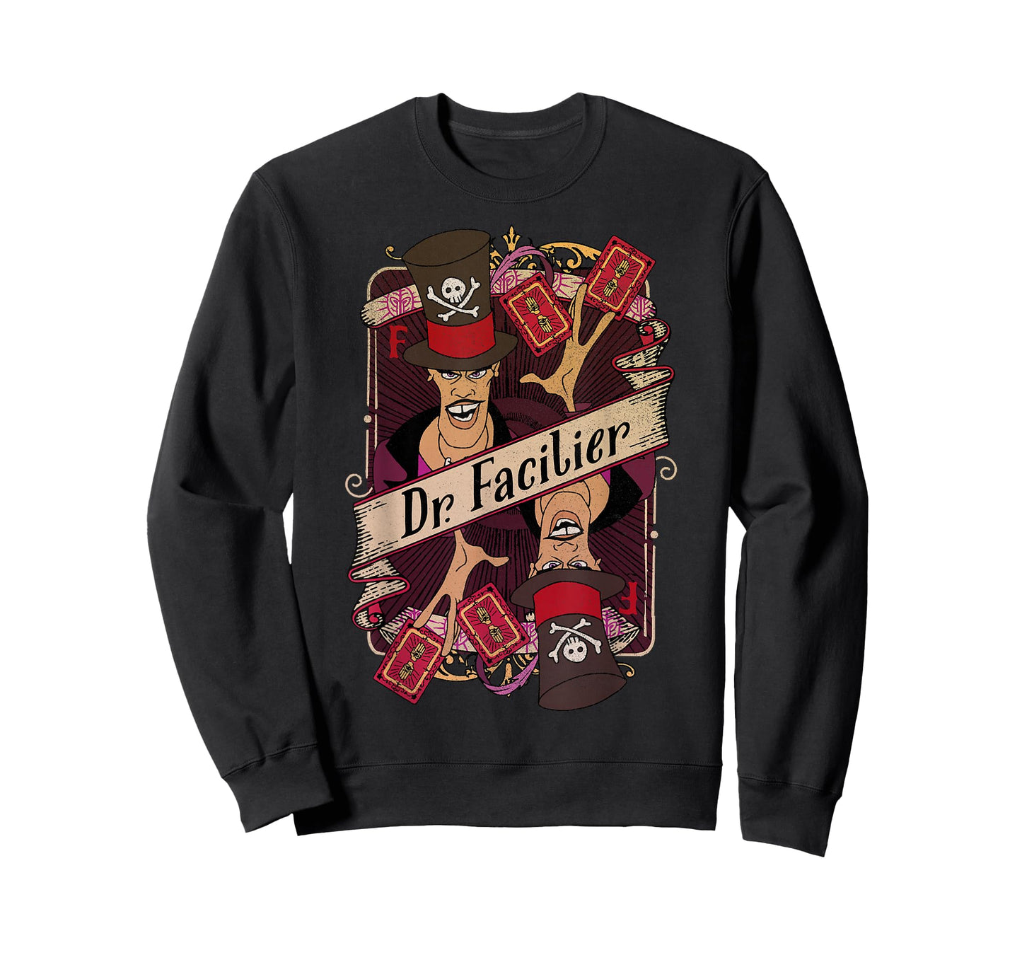 Disney Princess and The Frog Facilier Playing Card T-Shirt T-Shirt