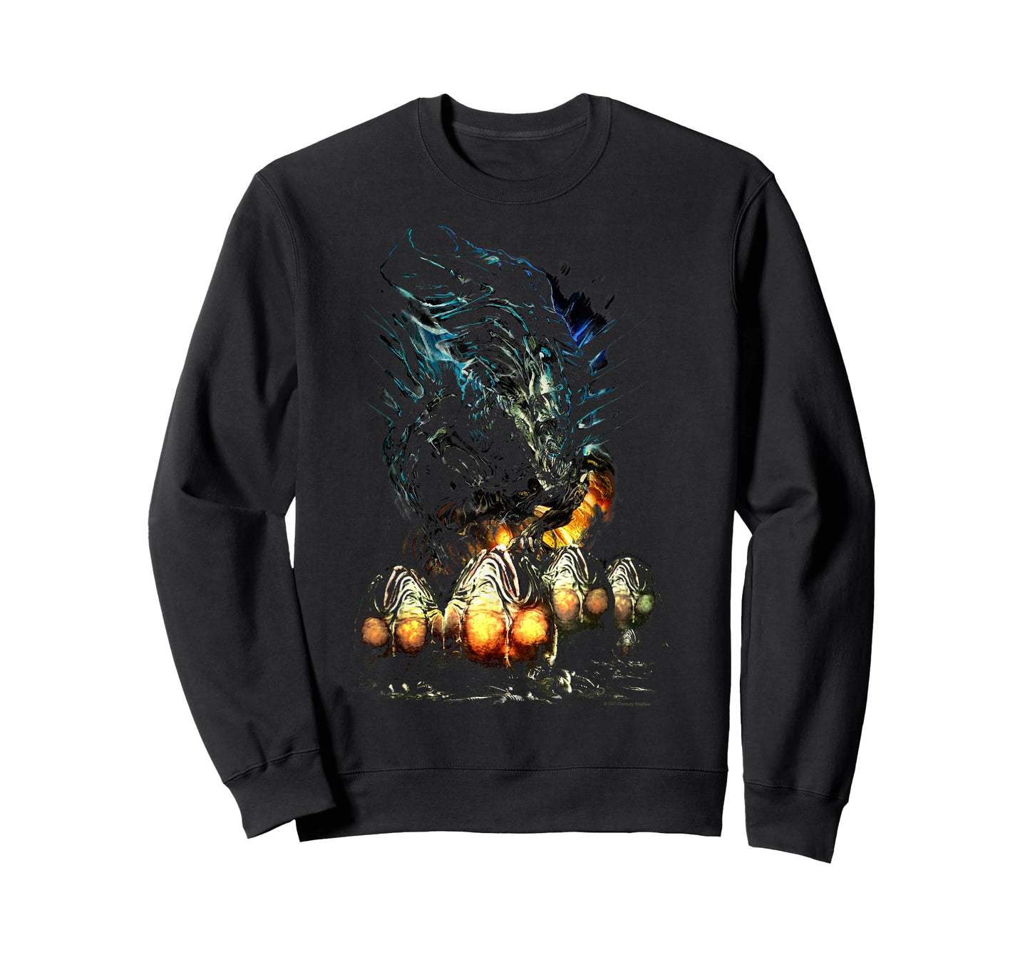Aliens Iconic Epic Xenomorph XX121 and Eggs Big Chest Poster T-Shirt