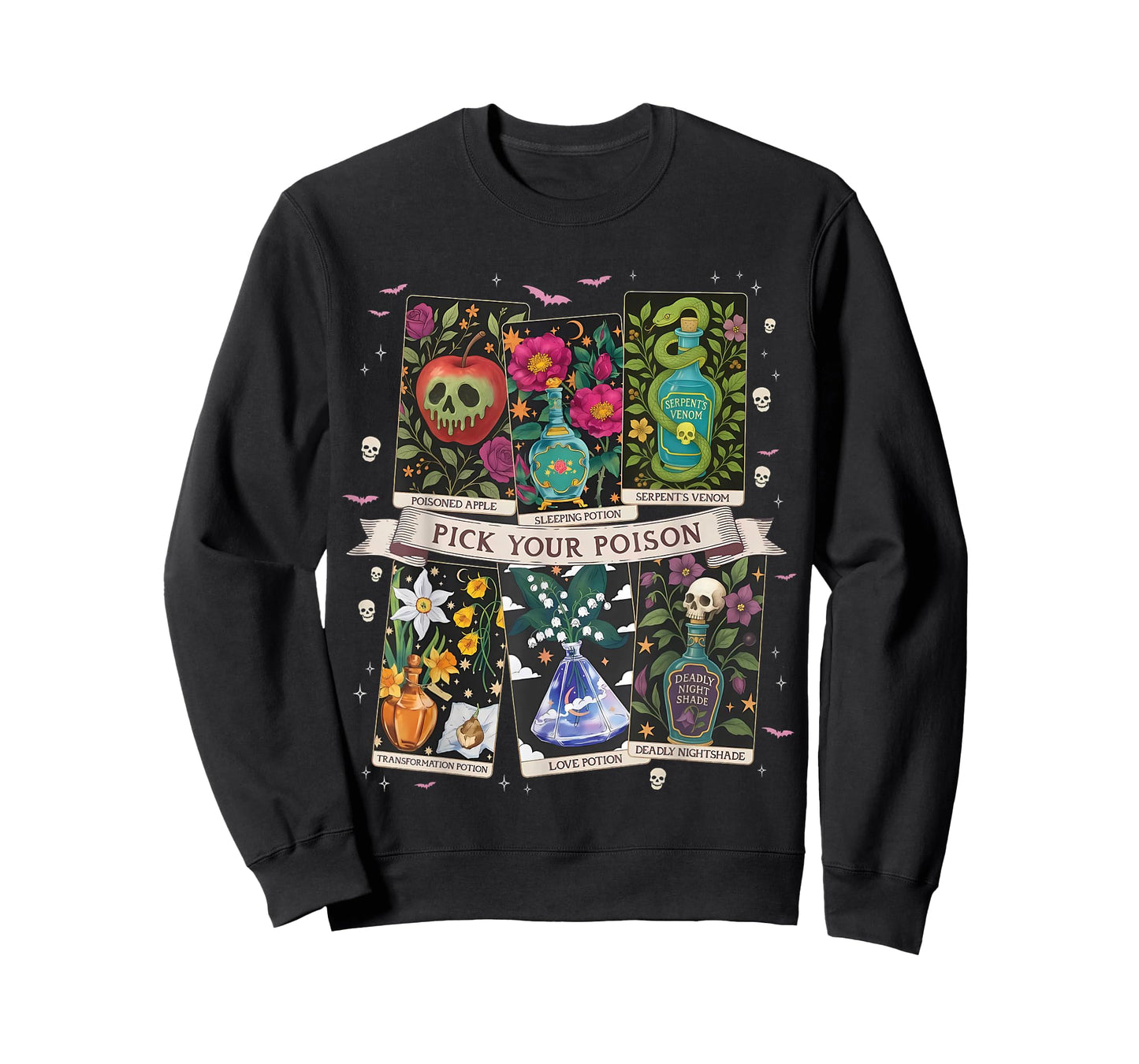 Pick Your Poison's Funny Drink Me Potion's Happy Halloween T-Shirt