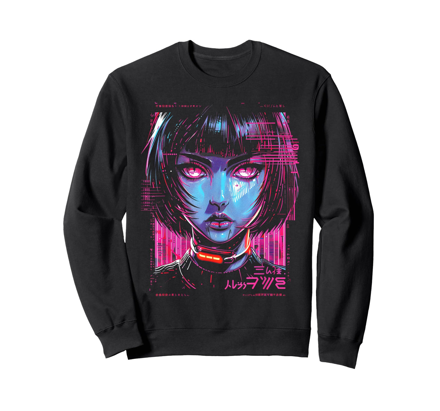 Anime Manga Cyberpunk Vaporwave Futuristic Art Aesthetic T-Shirt