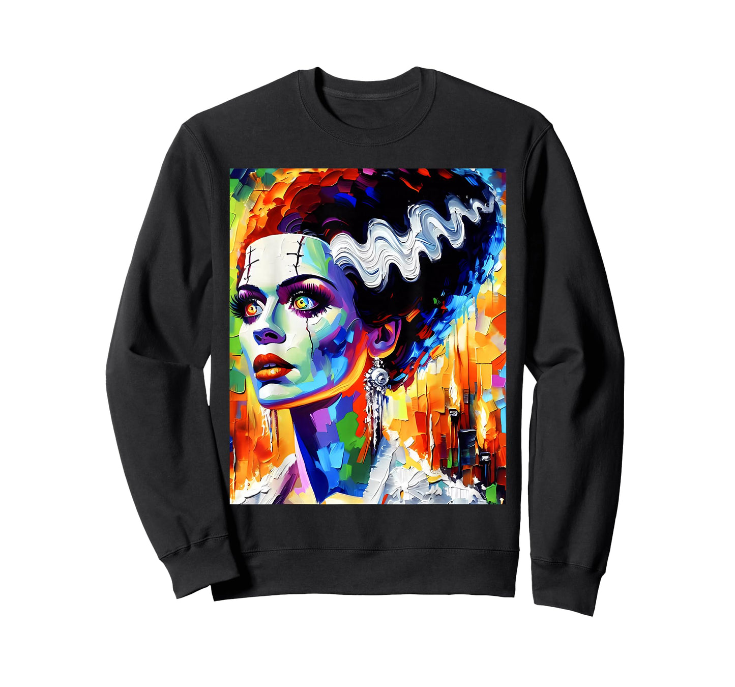 Frankenstein Monster And Bride Halloween Matching Couple T-Shirt