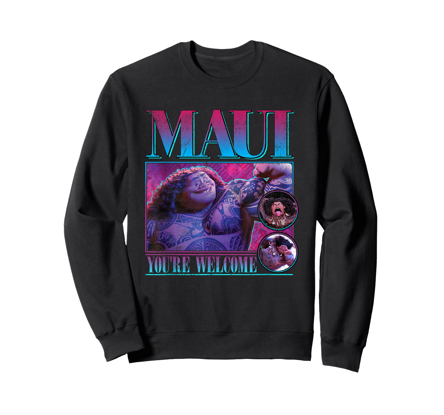 Disney Moana Maui You're Welcome Vintage Portrait Frame T-Shirt