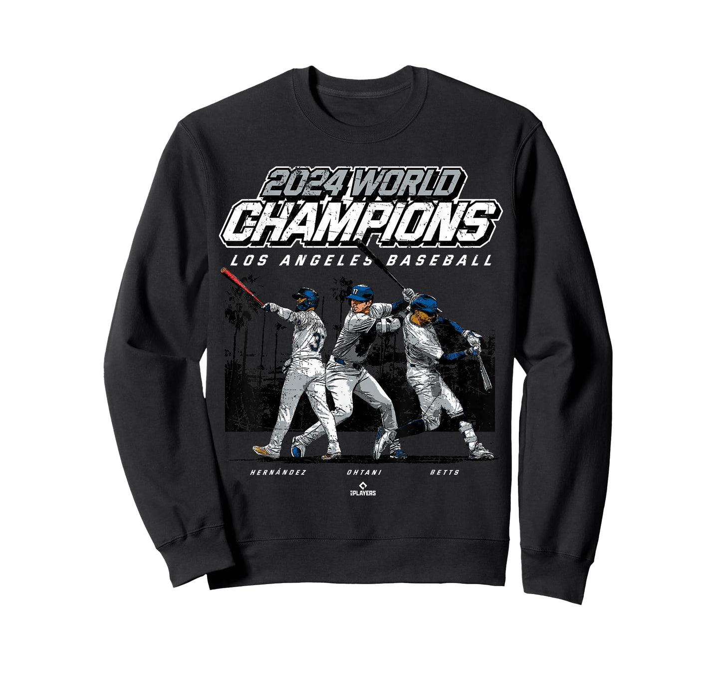 2024 Los Angeles World Champions Ohtani, Betts & Hernández T-Shirt