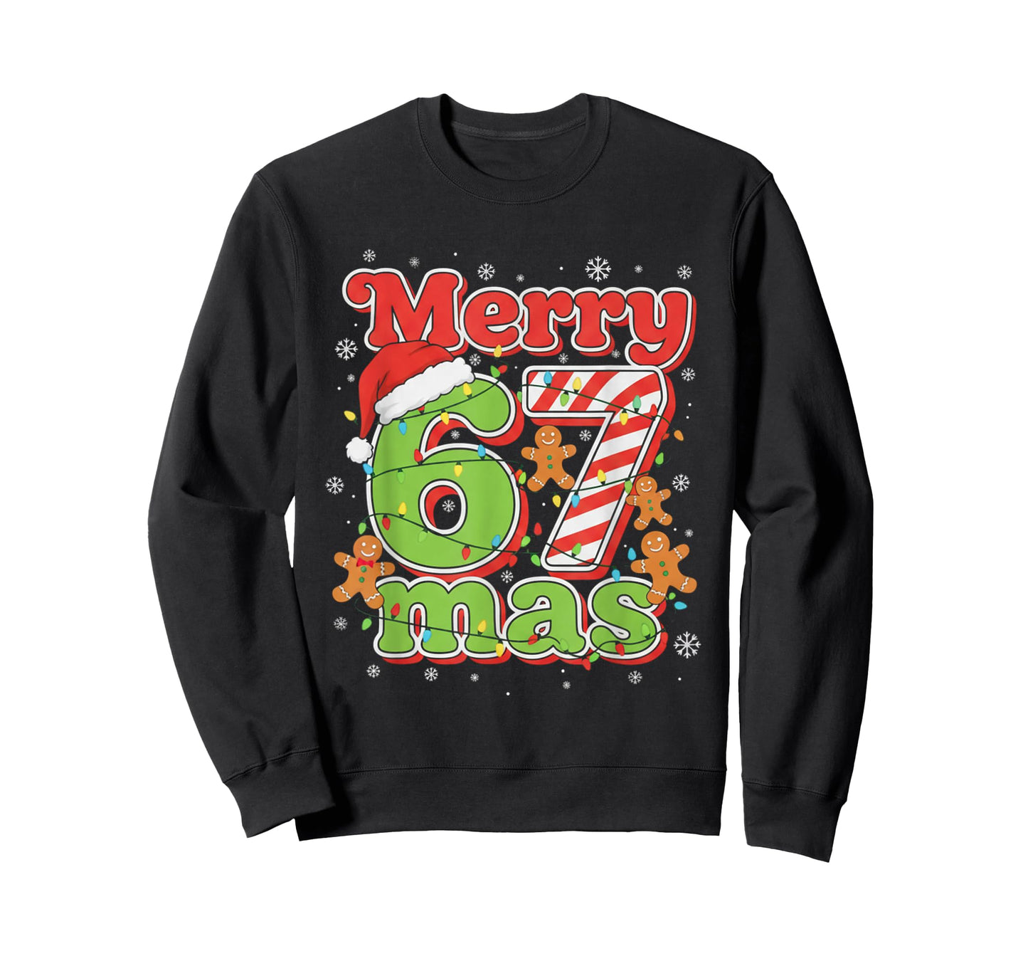 Funny Merry 67 mas Christmas Holiday Women Kids Xmas Ugly T-Shirt
