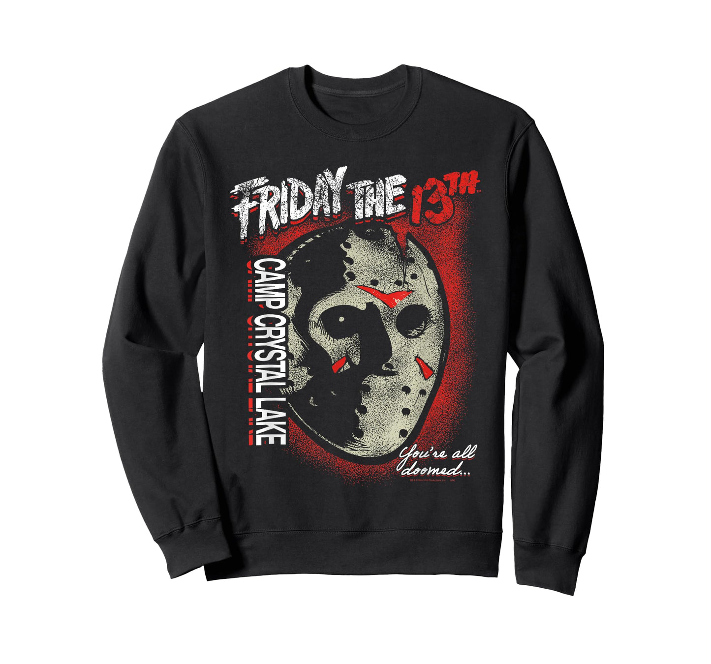 Friday The 13th Jason Mask You're All Doomed Horror Movie T-Shirt