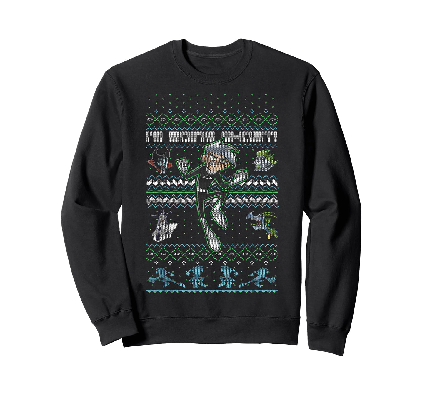 Danny Phantom Christmas I'm Going Ghost Ugly Sweater T-Shirt