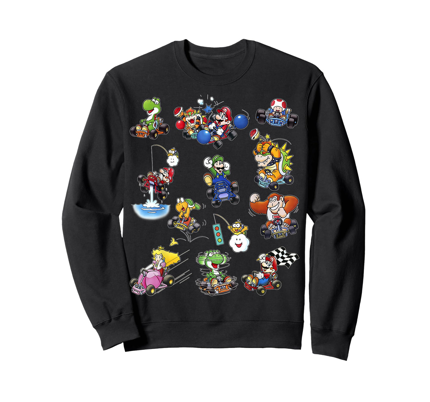 Mario Kart Racers Action Mach Up Poster T-Shirt
