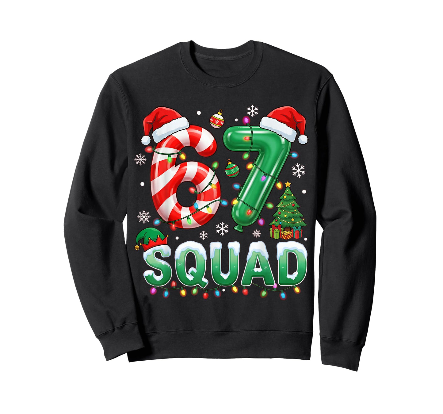 67 Squad Christmas Meme Funny Holiday Trend T-Shirt