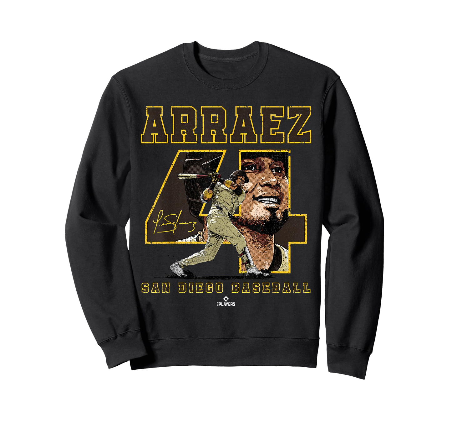 Number and Portrait Luis Arraez San Diego MLBPA T-Shirt