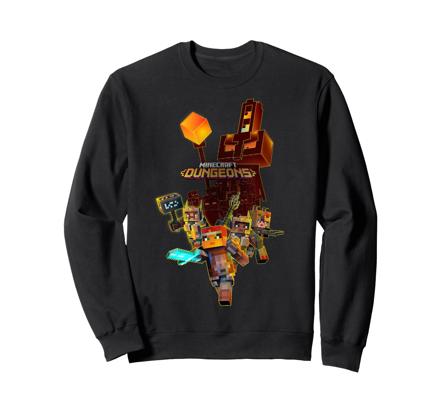 Minecraft Dungeons Group Fighters Poster T-Shirt