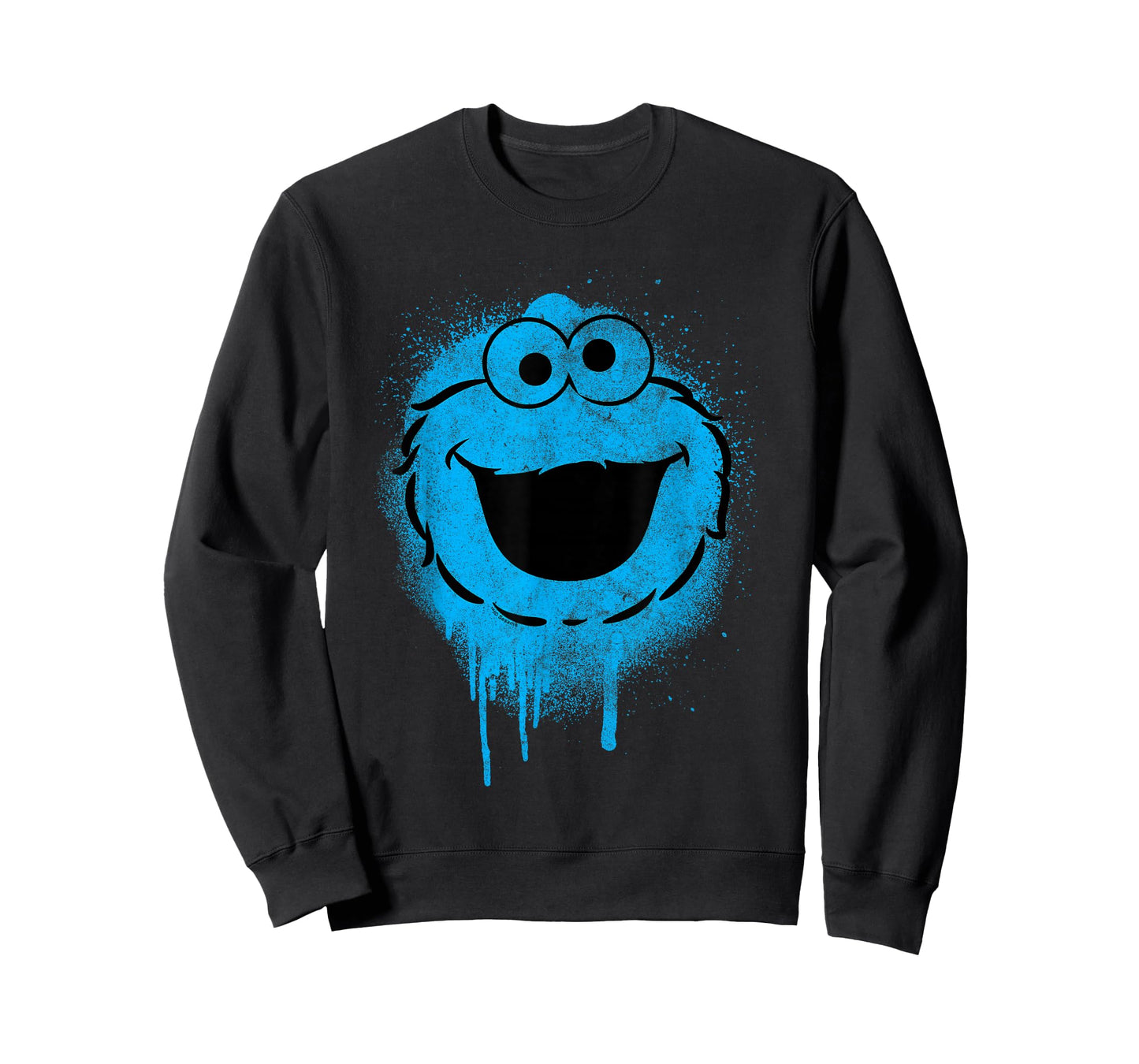 Sesame Street Cookie Monster Graffiti Face Halloween Costume T-Shirt