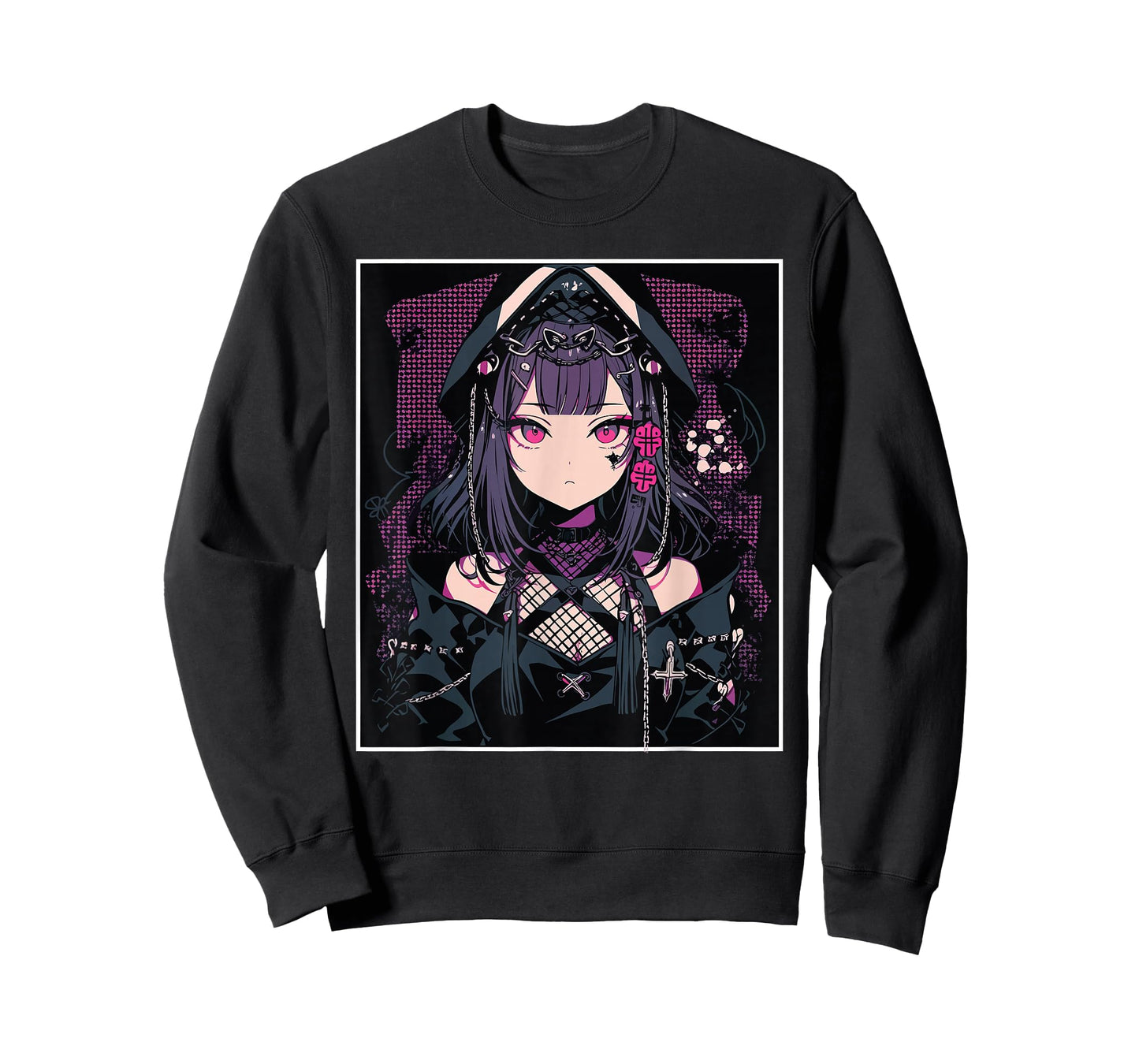 Anime Girl Gothic Waifu Japanese Aesthetic Kawaii Otaku T-Shirt