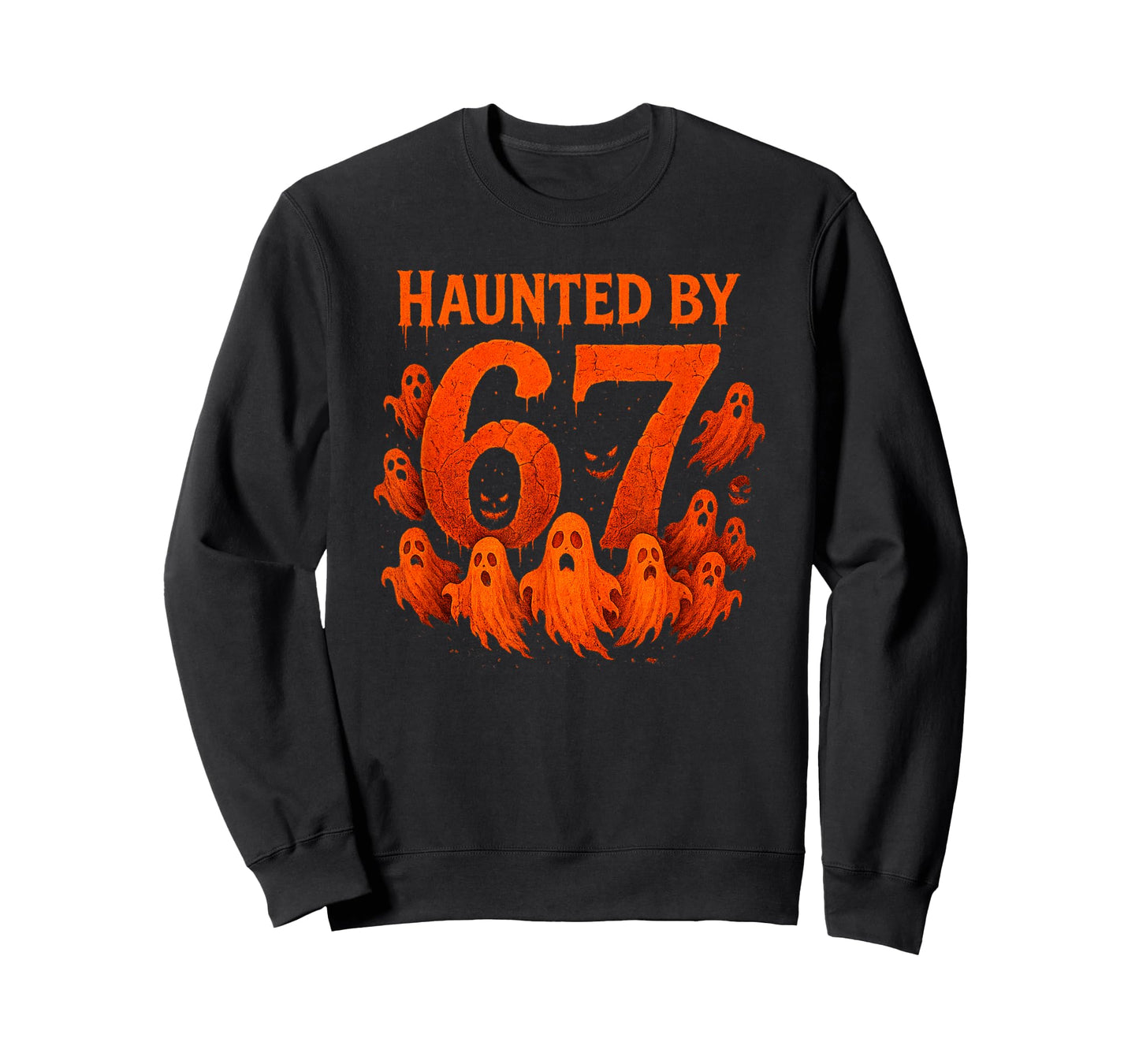 Haunted by 67 Six Seven 6 7 Meme Gen Alpha Halloween Shirt T-Shirt