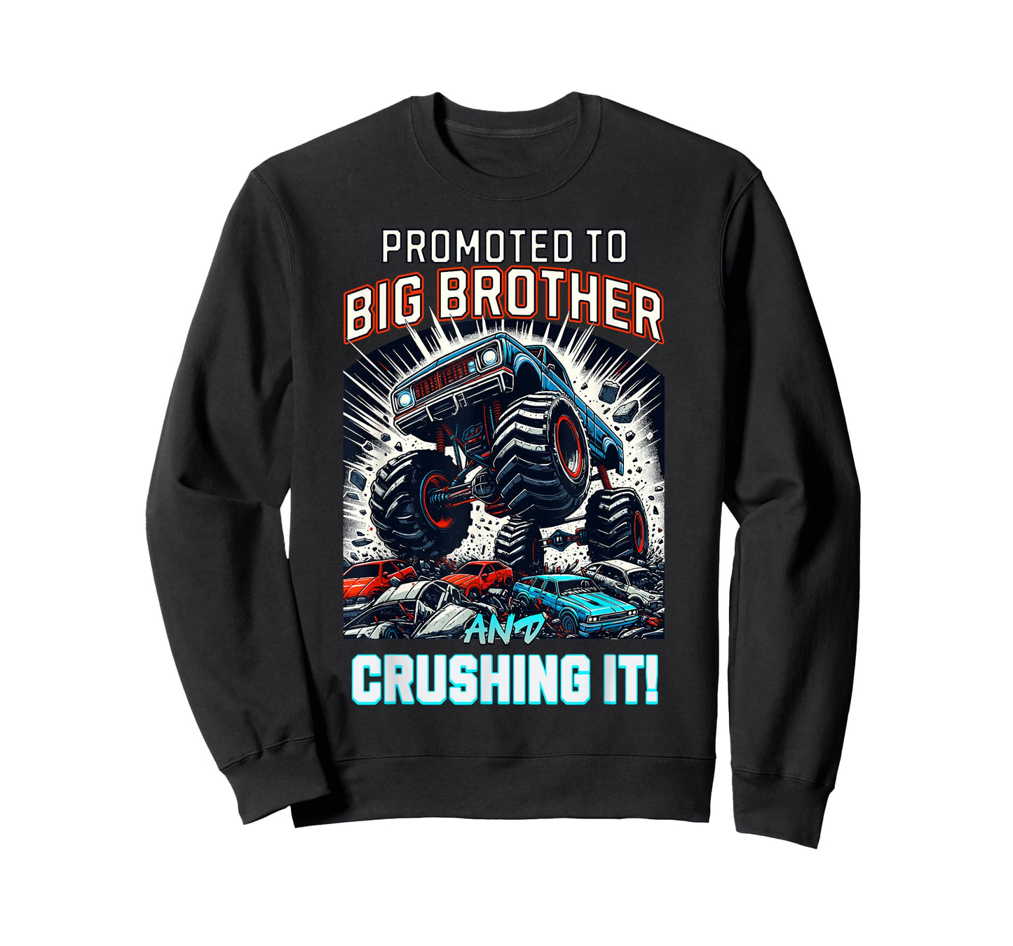 Big Brother Monster Truck Boys Birthday Gifts T-Shirt