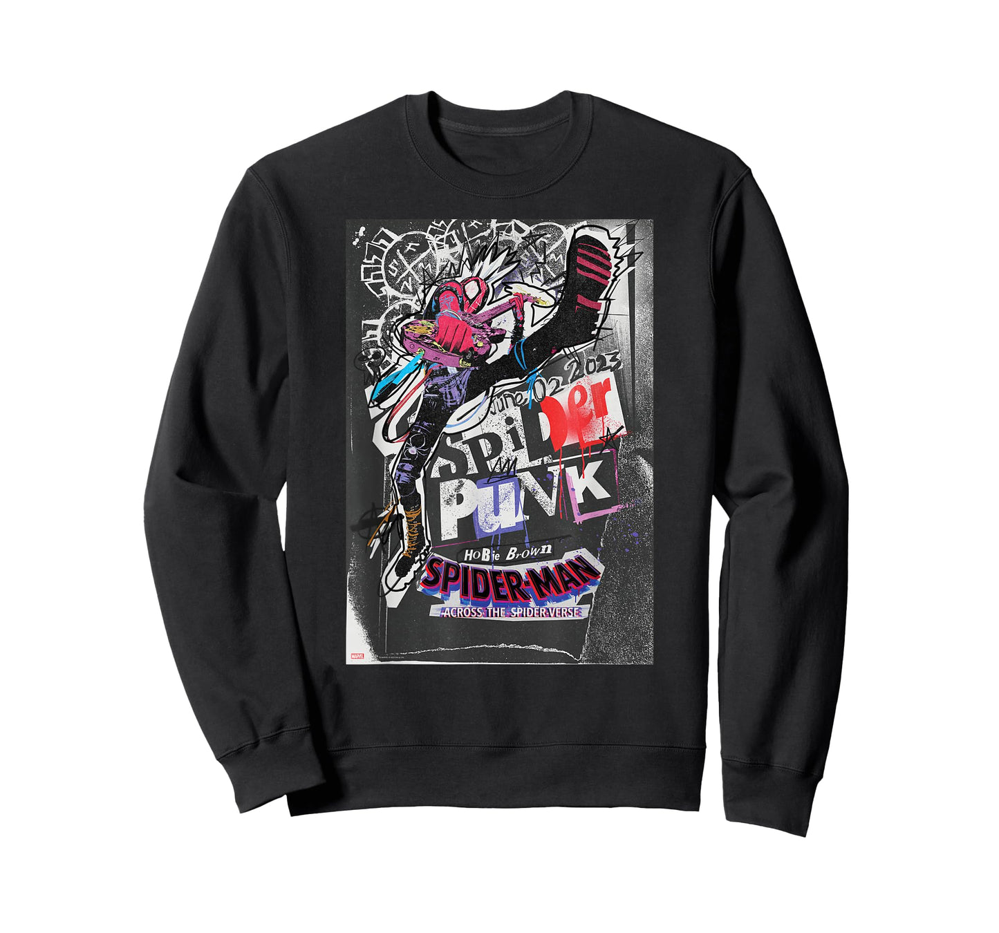Marvel Spider-Man: Across The Spider-Verse Hobie Poster T-Shirt