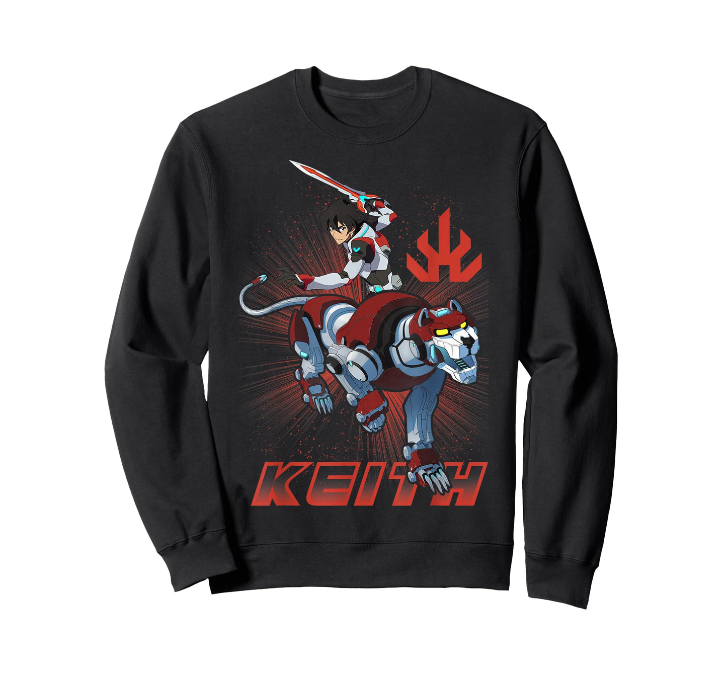 Voltron Legendary Defender Paladin Keith T-Shirt - Black, Small, Men's Classic Fit, Short Sleeve, Cotton, Officially Licensed