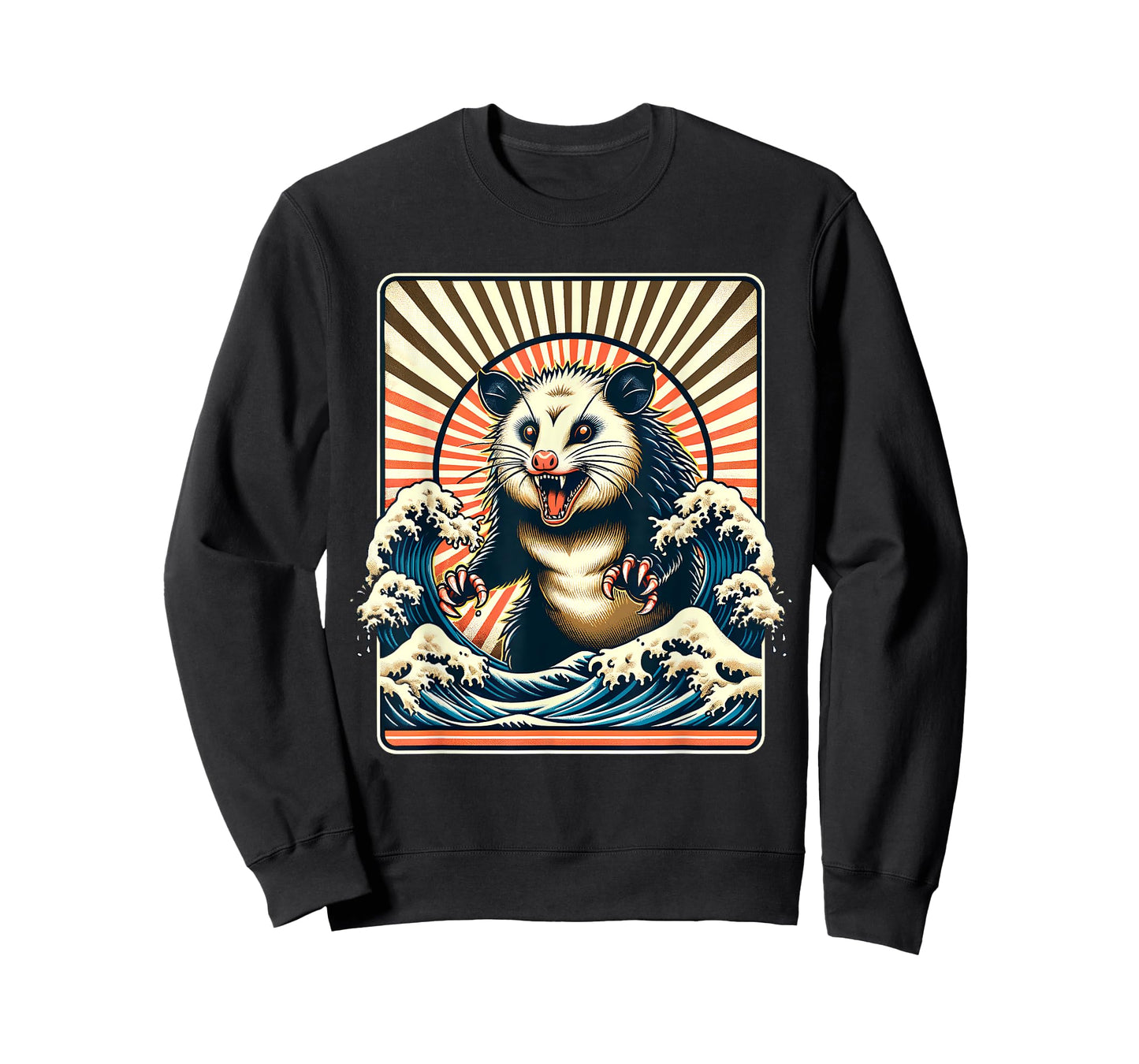 Opossum Japan Sun Wave Vintage Possum Monster T-Shirt